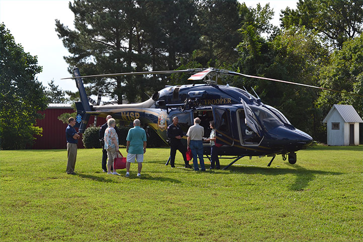 Family Preparedness Day State Police Helicopter